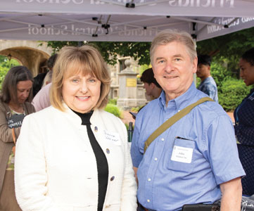 John and his wife, Bianca Warner, attend FCS Alumni/ae Weekend 2023.