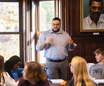 A teacher in a classroom. Links to Donor-Advised Funds A teacher in a classroom. Links to Donor-Advised Funds